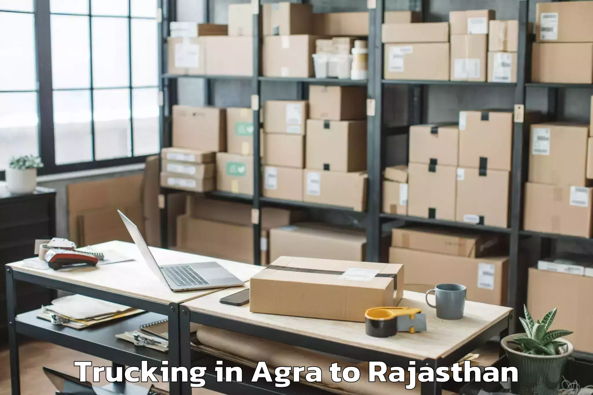 Top Agra to Ajmer Trucking Available